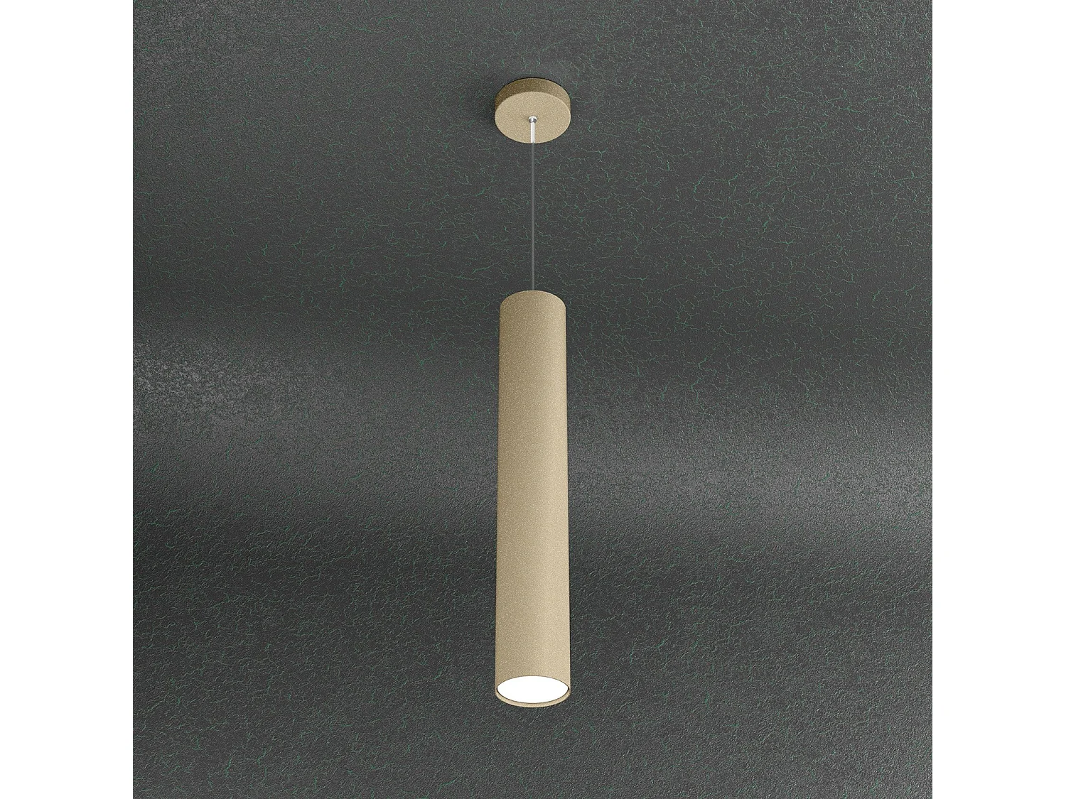 Cloud Sospensione Tubo H.50 1 Luce Sabbia