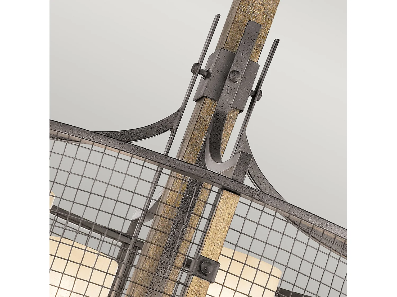 Elstead Ahrendale - Lampadario Multi Braccio 4 Luce Rete Finitura Ferro, E27