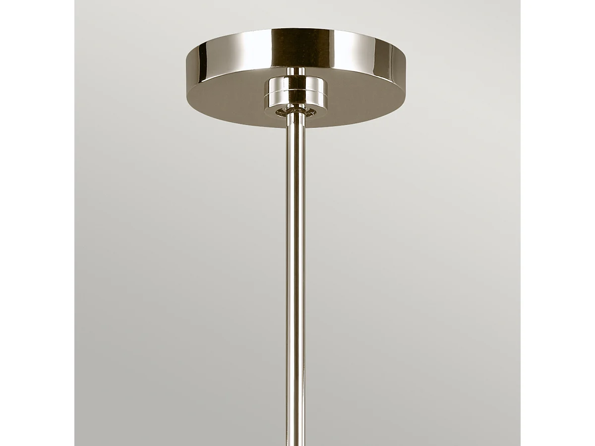 Elstead Brianna 9 ljus ljuskrona, polerat nickel, E14