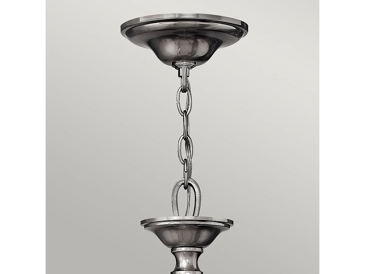 Elstead Sussex - Lampadario a 5 luci multibraccio finitura nichel spazzolato, E14