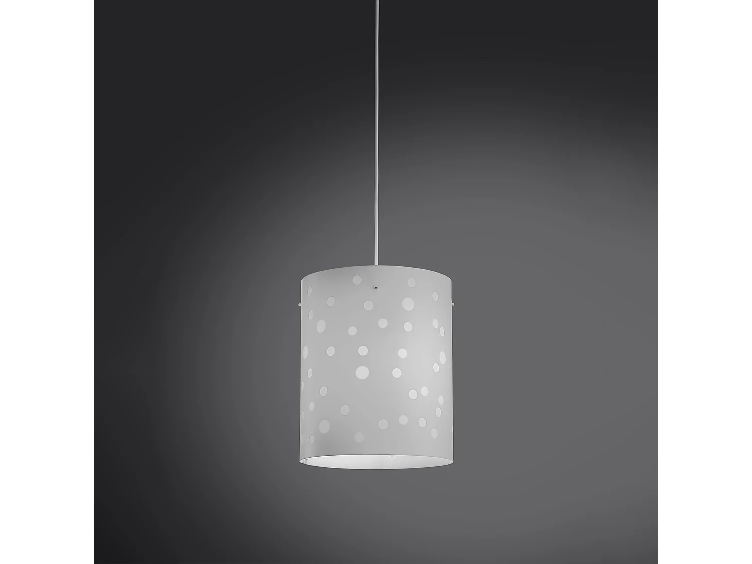 Sospensione Moderna Pois Polilux ® Bianco Materie Plastiche 1 Luce E27 D27Cm