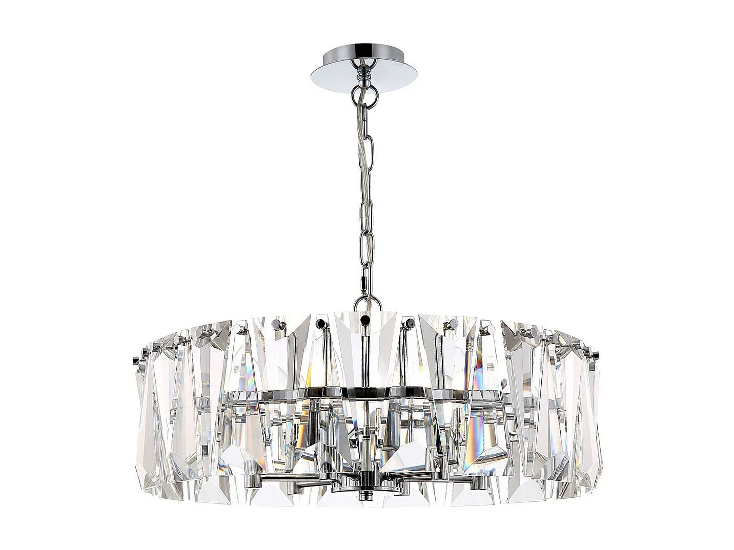 Puntes Lampada a Sospensione da Soffitto Cromata, 6 Luci, E14