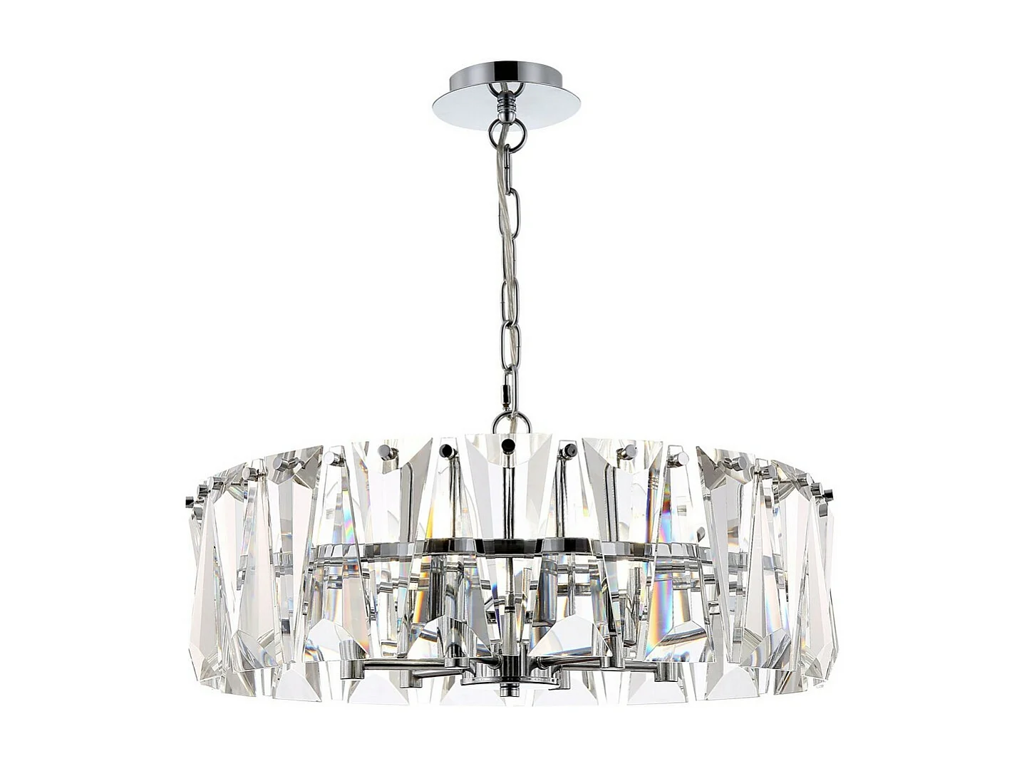 Puntes Lampada a Sospensione da Soffitto Cromata, 6 Luci, E14