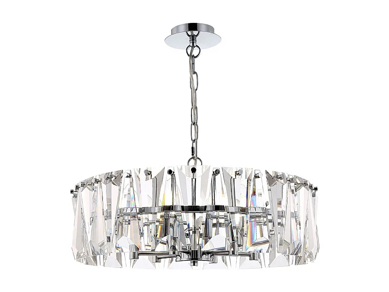 Puntes Lampada a Sospensione da Soffitto Cromata, 6 Luci, E14