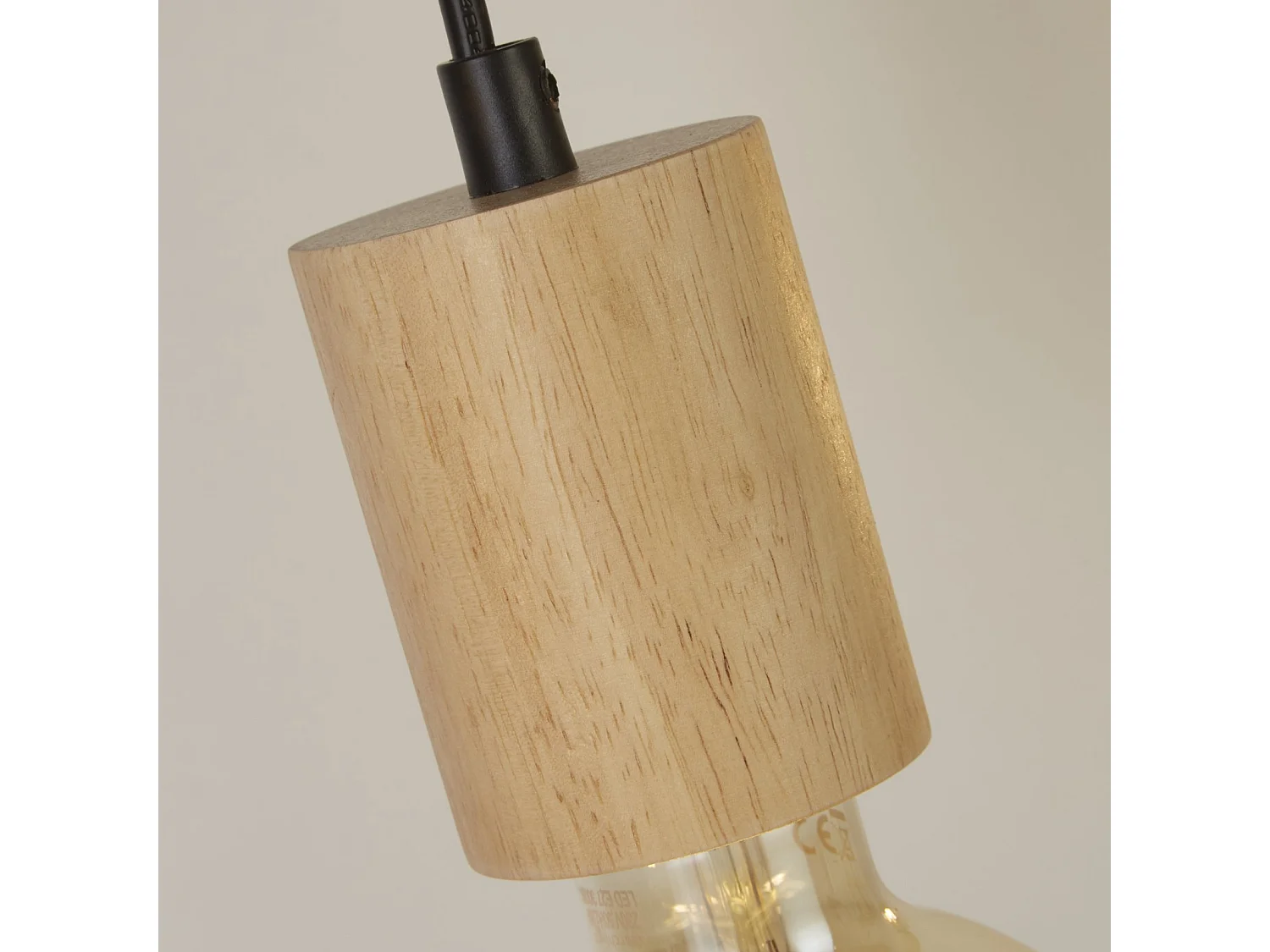 Lampadario Lineare Industrial-Nordico Spinoso Acciaio Nero Marrone 5 Luci E27