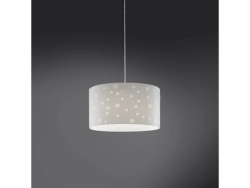 Lampadario Moderno Pois Polilux ® Bianco Materie Plastiche 3 Luci E27