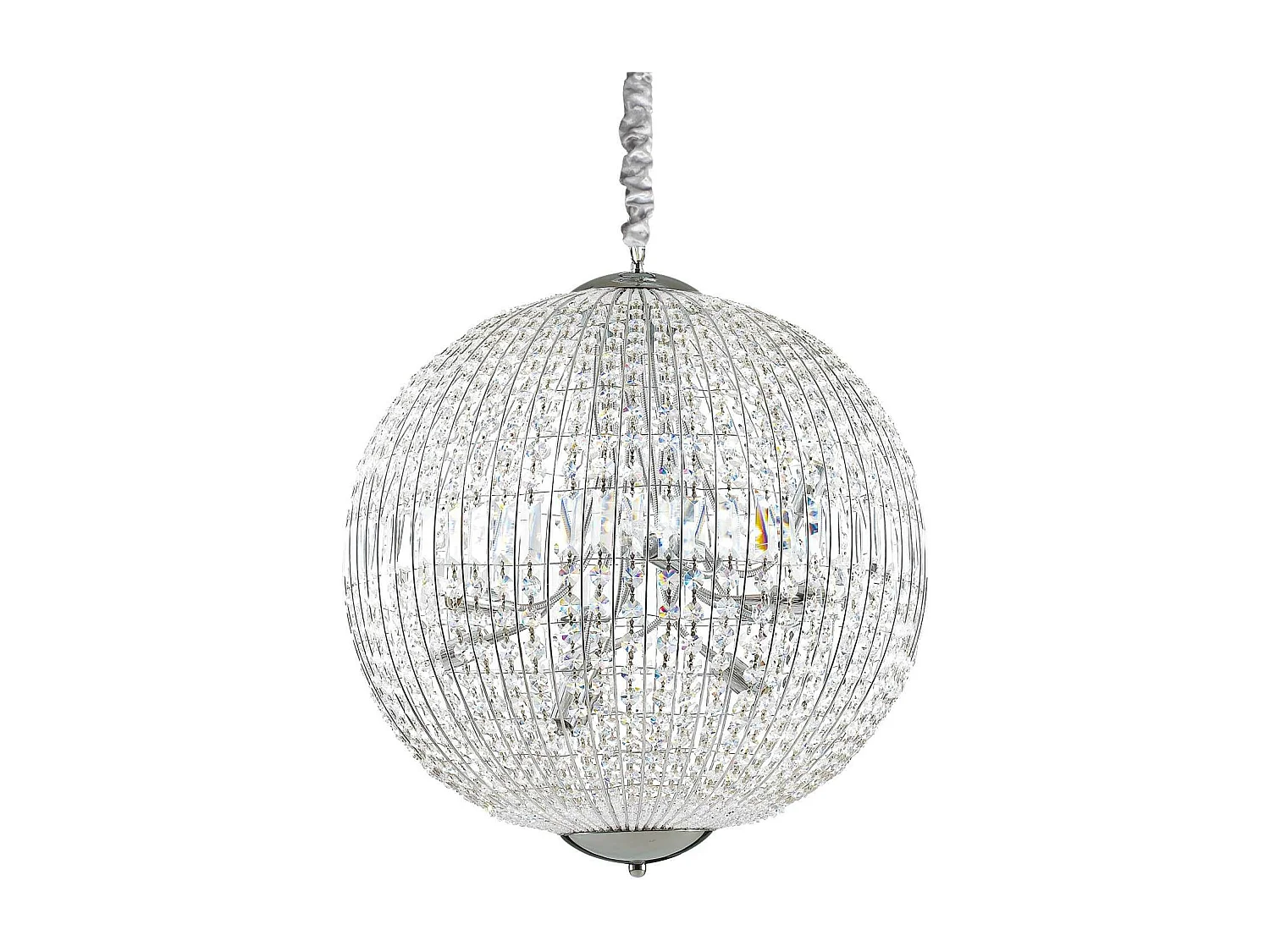 Ideal Lux Luxor - 12 Licht große Decke Anhänger Chrom mit Kristallen, G9