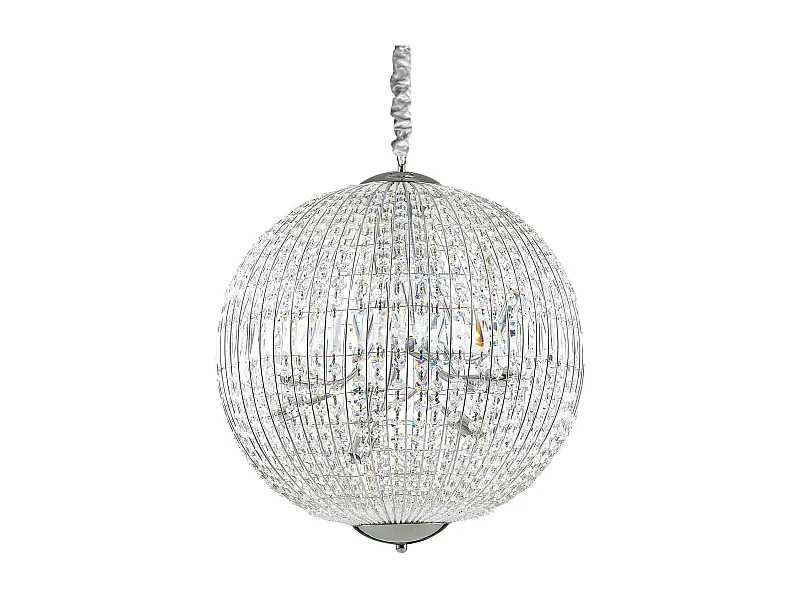 Ideal Lux Luxor - 12 Licht große Decke Anhänger Chrom mit Kristallen, G9