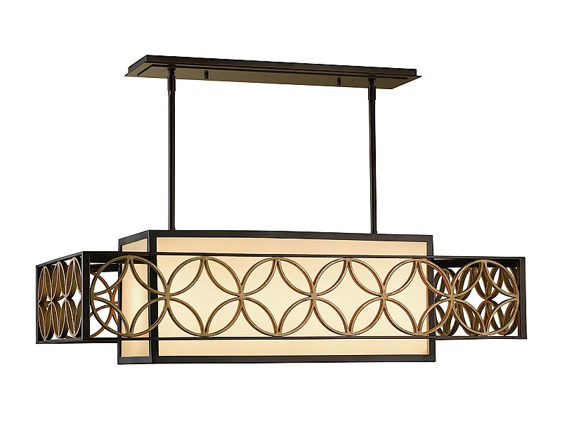 Elstead Remy - Barra a sospensione a 4 luci in oro, bronzo, attacco E27