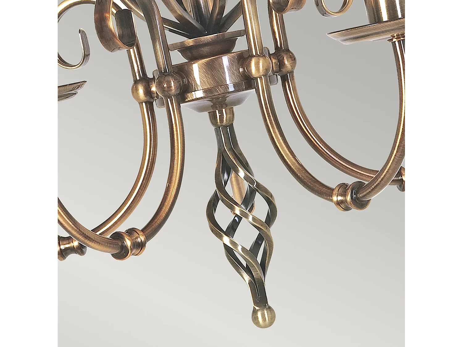 Elstead Artisan - 5 leichte Kronleuchter im Alter von Messing, E14