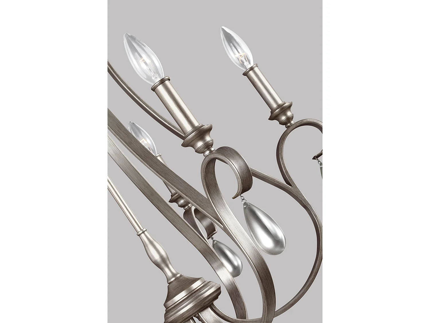 Elstead Dewitt - 5 licht Kronleuchter Silver Finish, E14