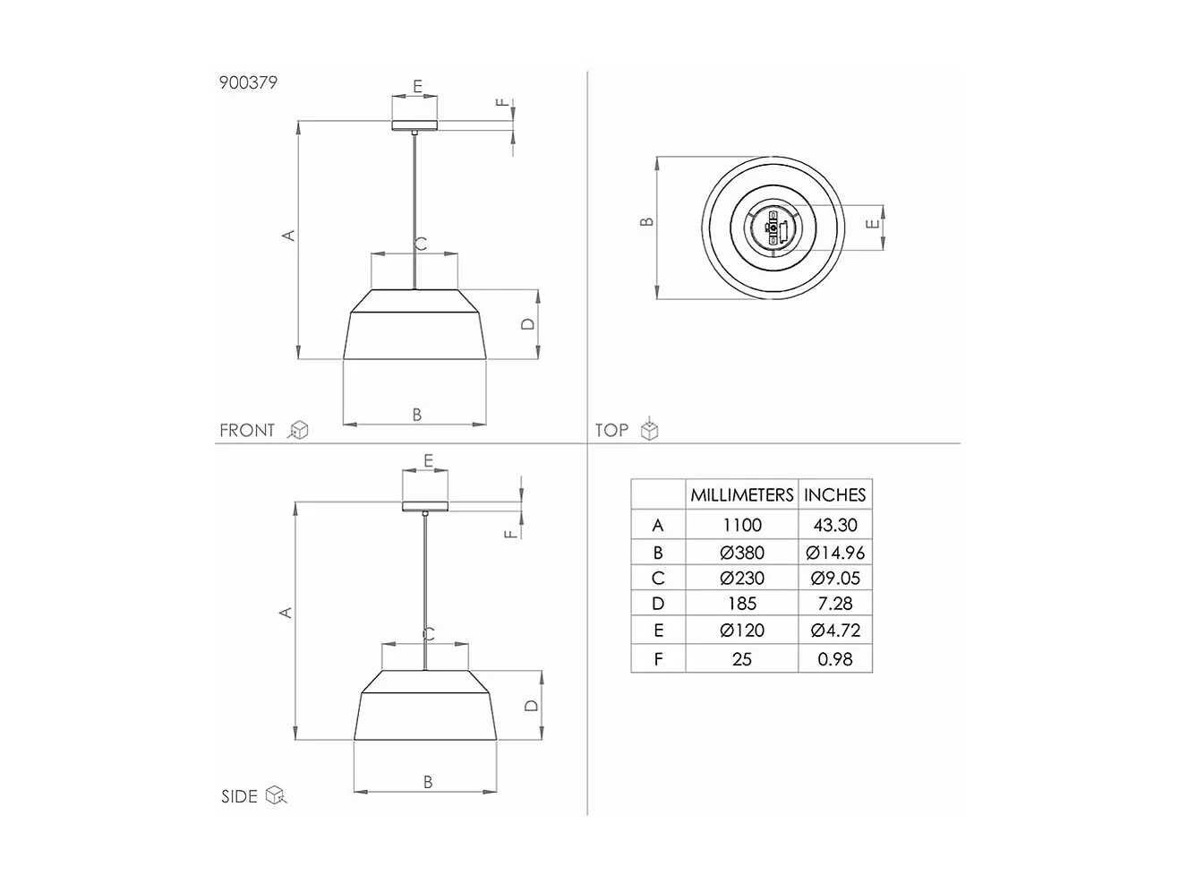 Lampadario Contemporaneo Contrisa 1 Luce Metallo Grigio
