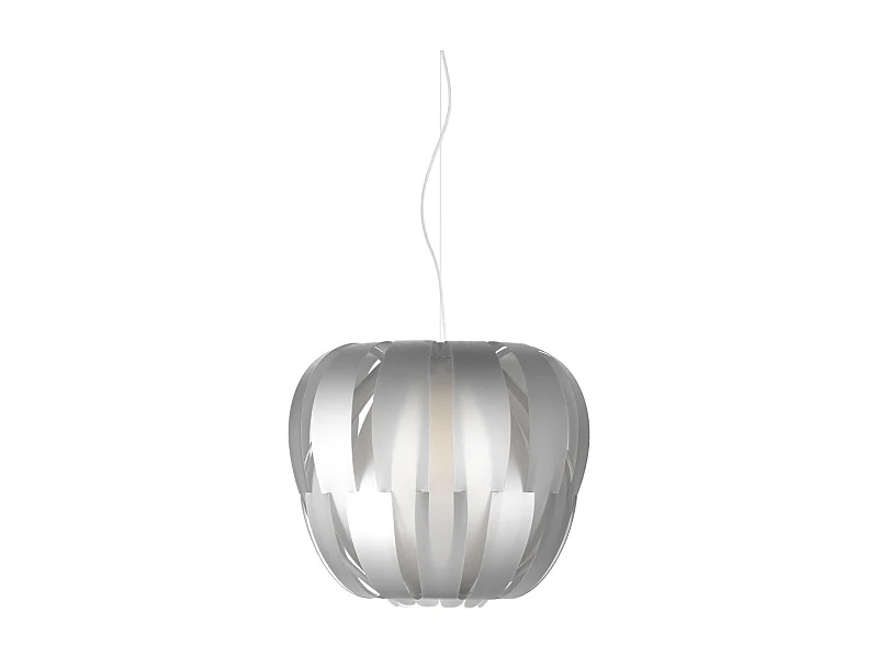 Lampadario Moderno Queen Polilux ® Argento E Metallo Cromo 2 Luci E27