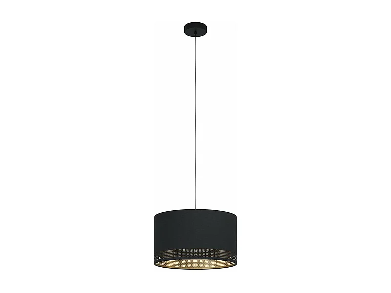 Lampadario Moderno Esteperra 1 Luce Acciaio Nero