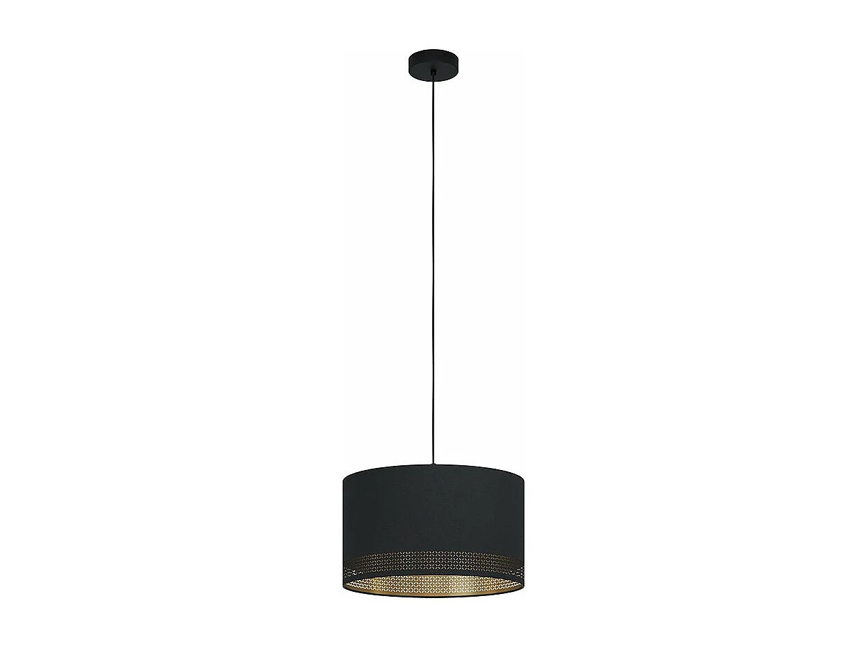 Lampadario Moderno Esteperra 1 Luce Acciaio Nero