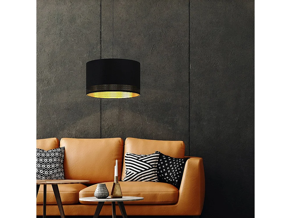 Lampadario Moderno Esteperra 1 Luce Acciaio Nero