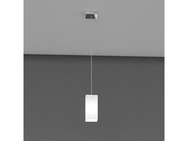 Sospensione Contemporanea Crazy Metallo Bianco Vetro 1 Luce E27