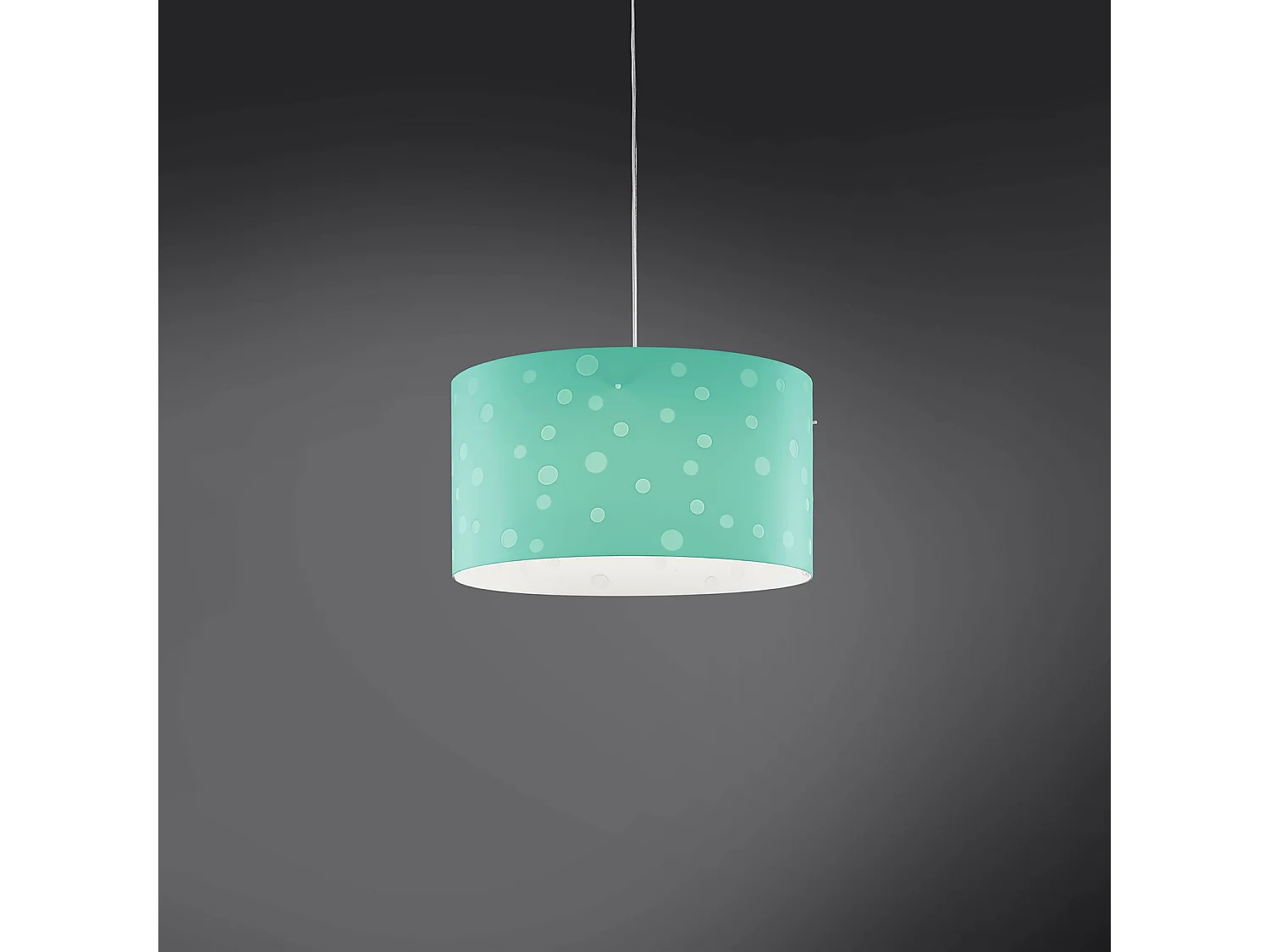 Sospensione Moderna Pois Polilux ® Verde Pastello 1 Luce E27 D40Cm