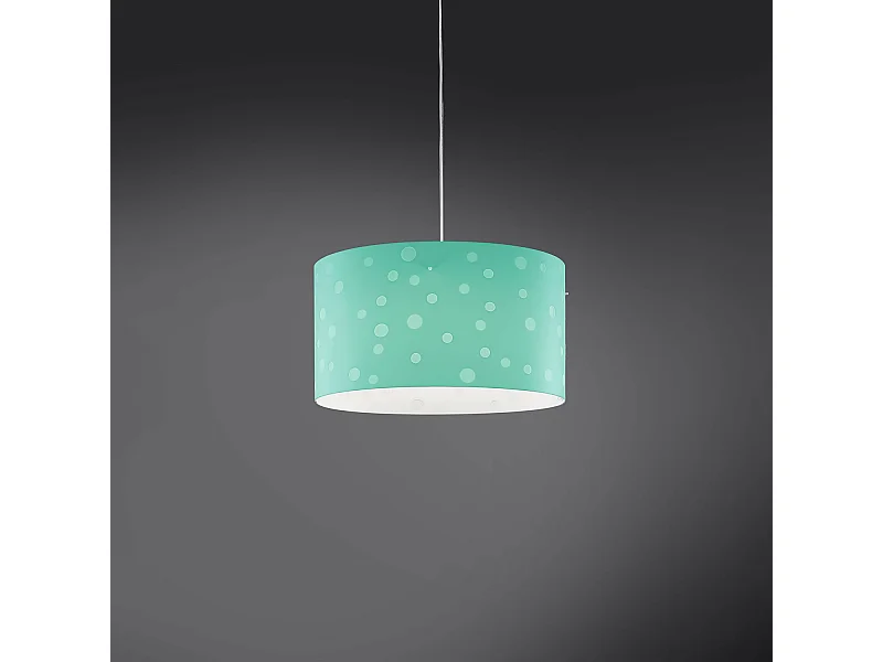 Sospensione Moderna Pois Polilux ® Verde Pastello 1 Luce E27 D40Cm