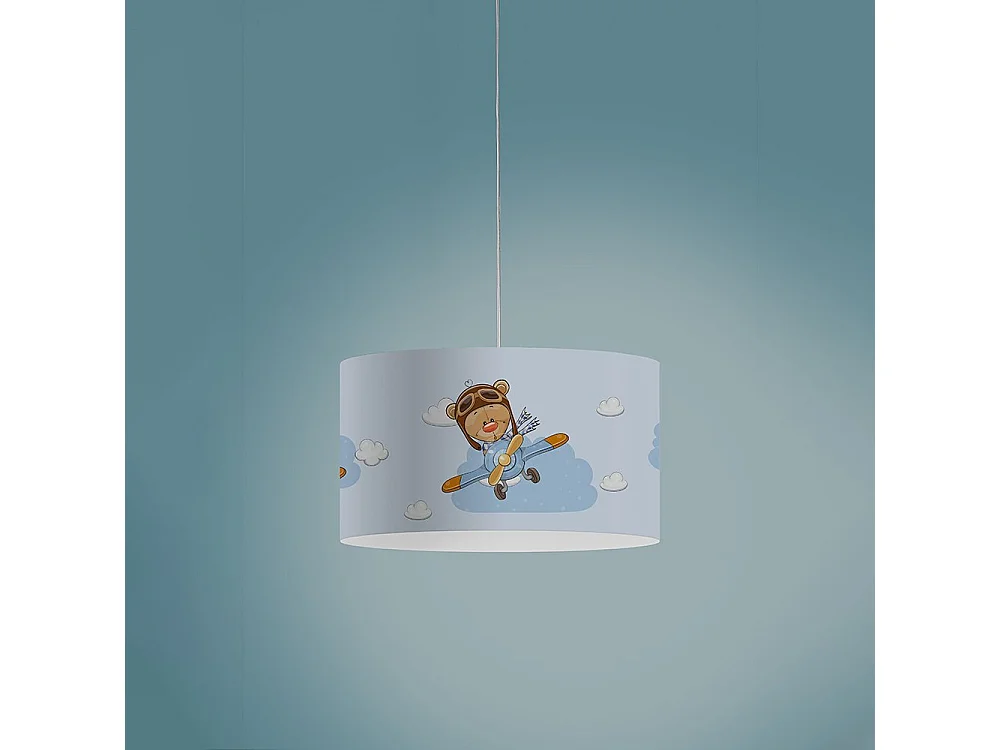 Sospensione Moderna Decokids Polilux ® Grafica Fly 1 Luce E27