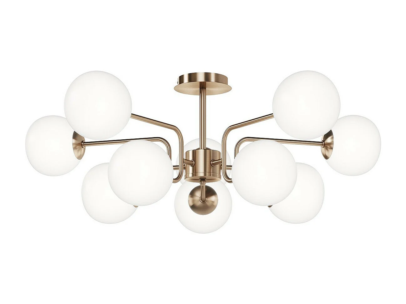 Maytoni Erich Lámpara de Techo Moderna Globo 10 Luces Latón E14