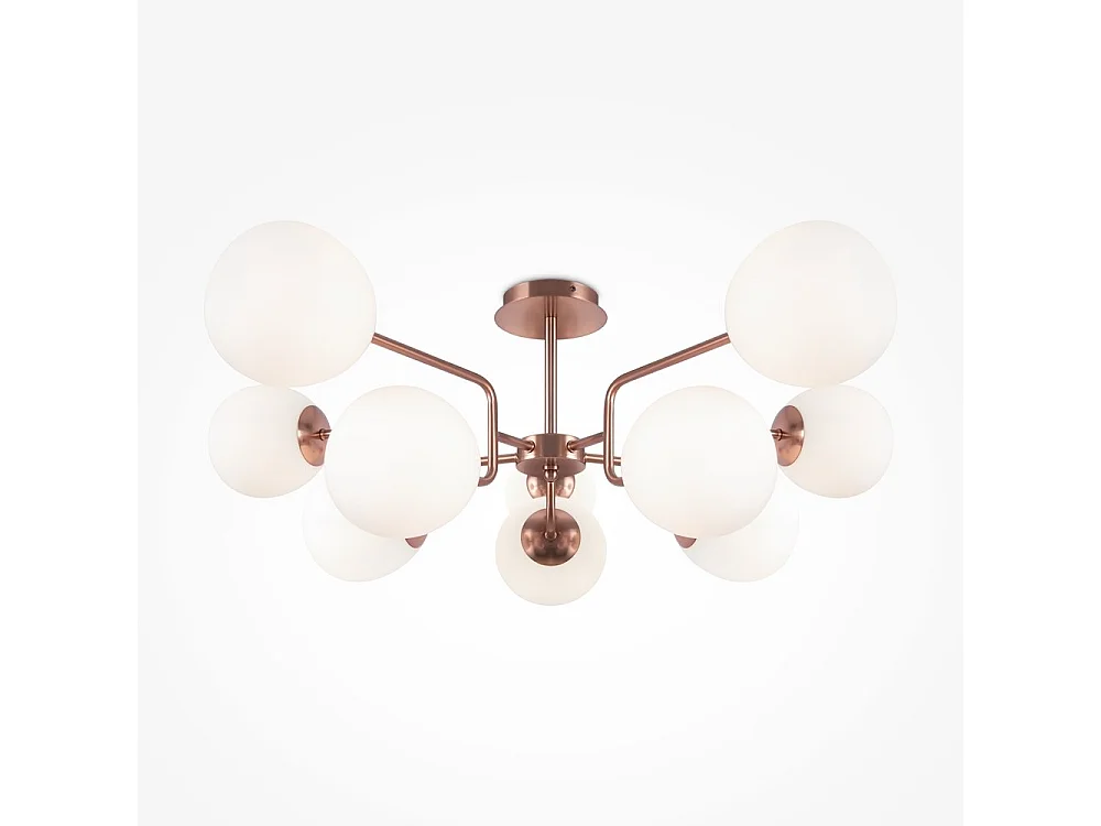 Maytoni Erich Lámpara de Techo Moderna Globo 10 Luces Latón E14