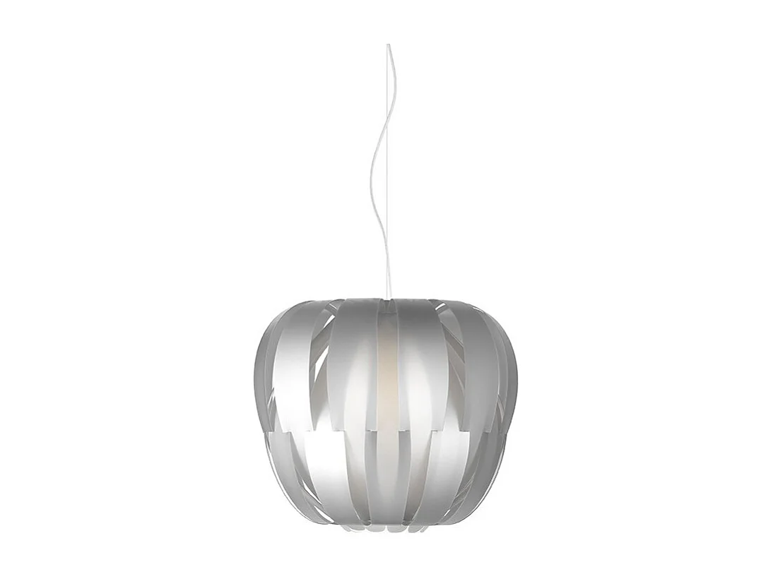 Lampadario Moderno Queen Polilux ® Argento E Metallo Cromo 3 Luci E27