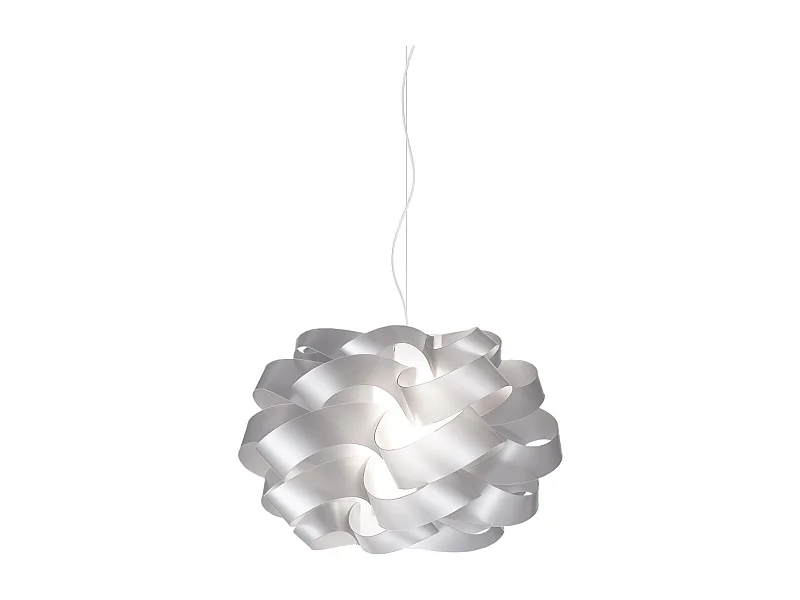 Lampadario Moderno Cloud Polilux ® Argento E Metallo Cromo 2 Luci E27