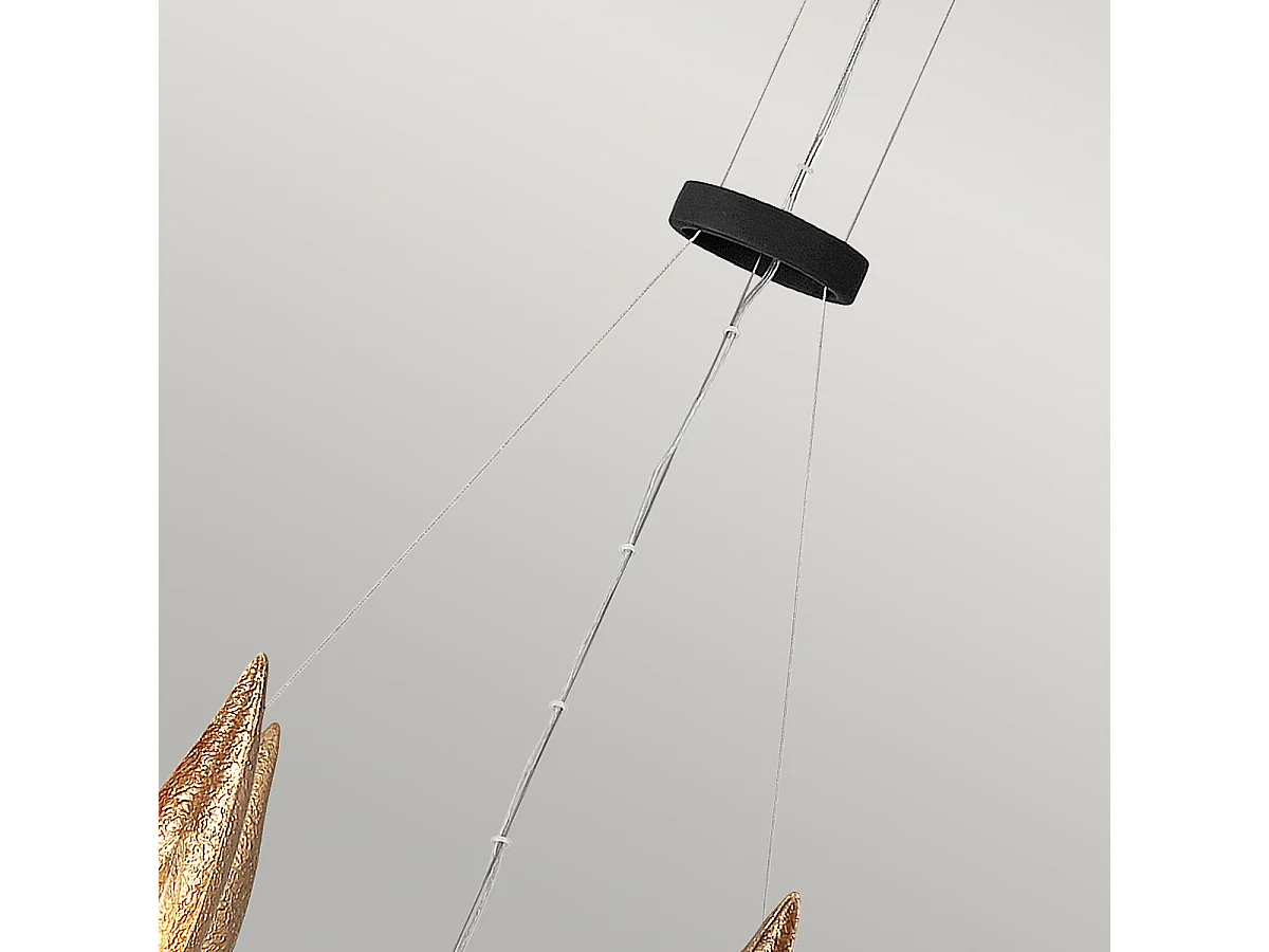 Elstead Hinkley Willow Cylindrisk taklampa kolsvart med Deluxe guld