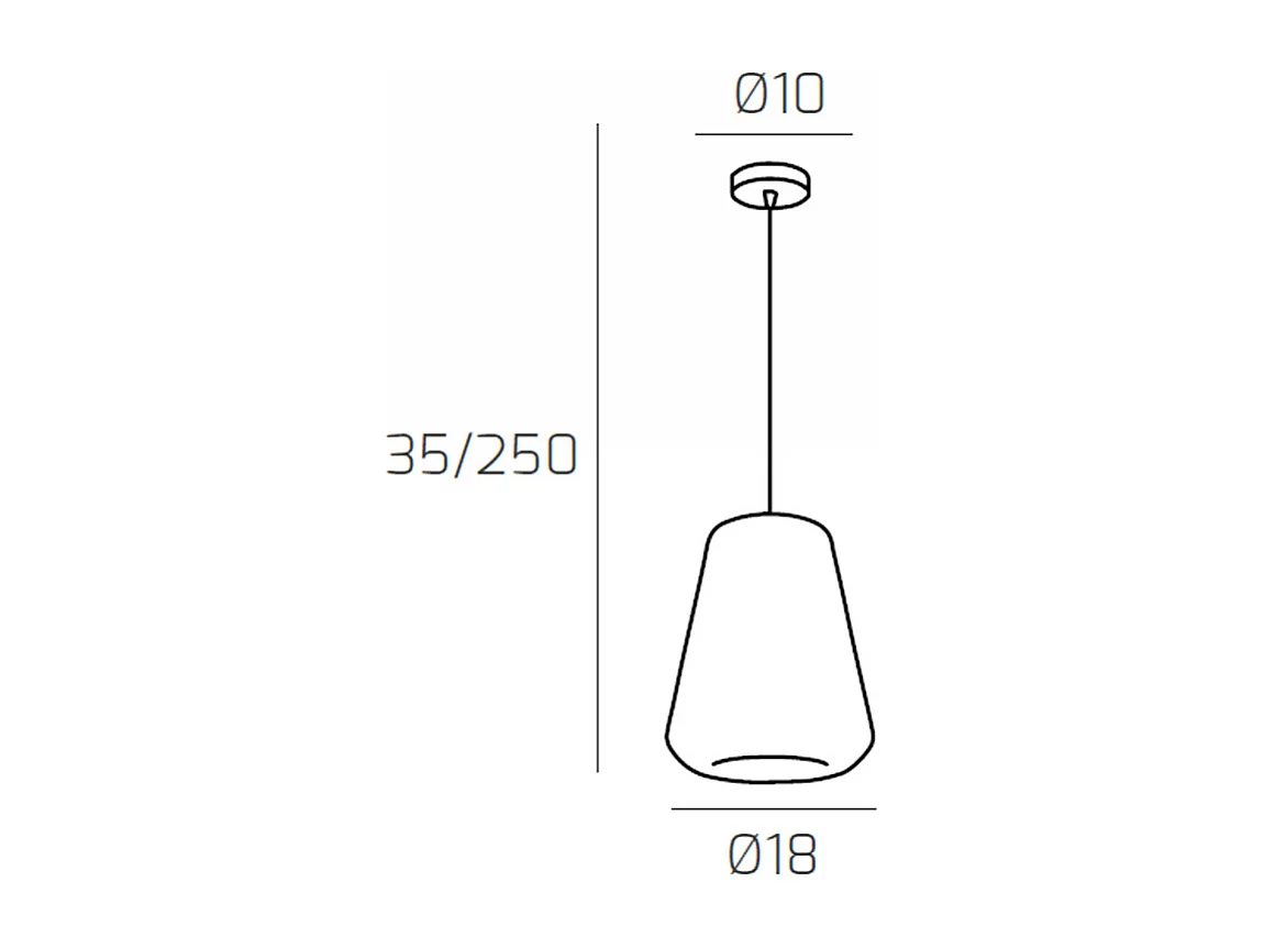 Sosp. Cromo 1 Luce Vetro Gamma Trasparente