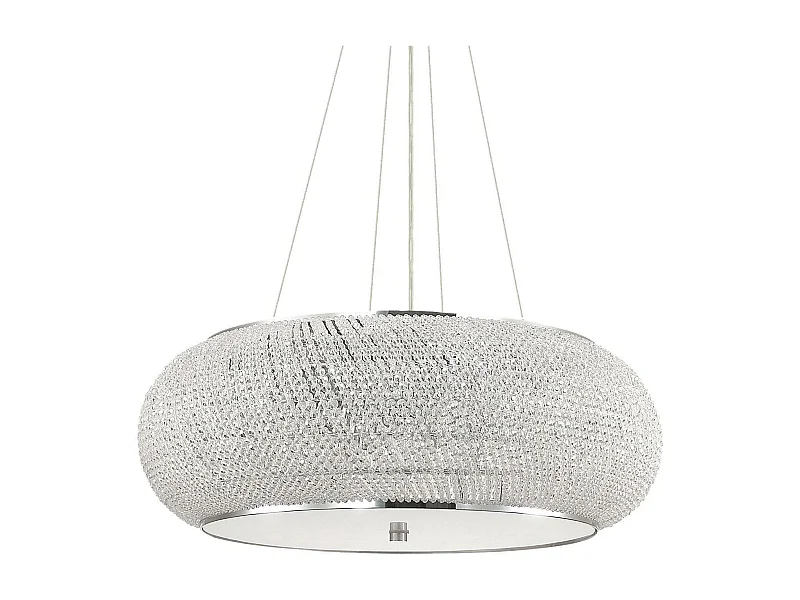 Ideal Lux Pasha' Suspension à 14 ampoules au fini chrome