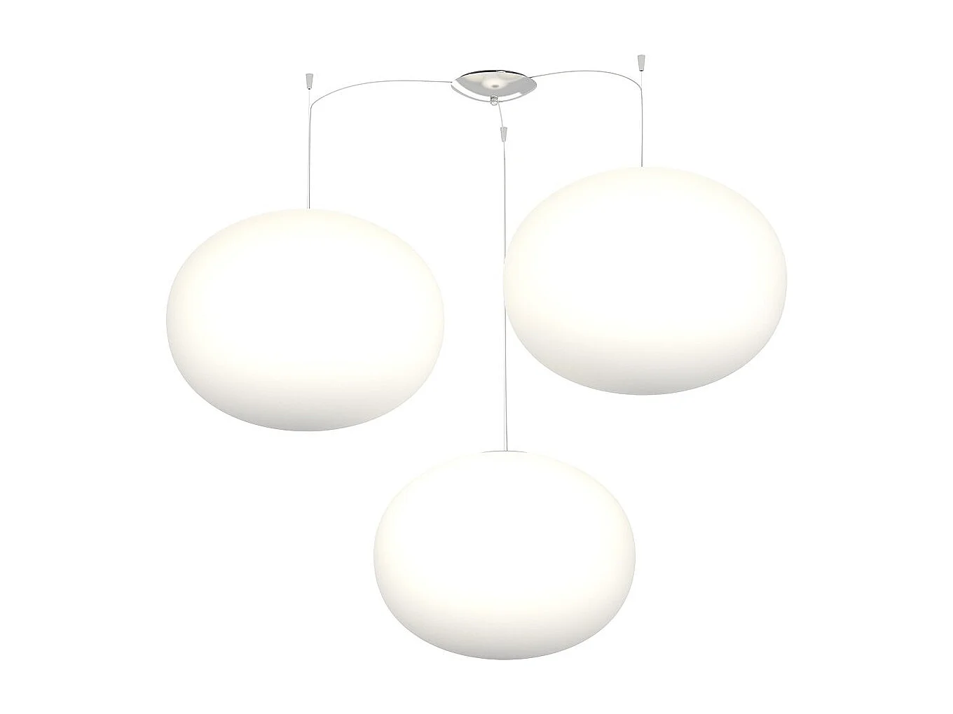 Soft Sospensione D.45 Cm. 3 Luci