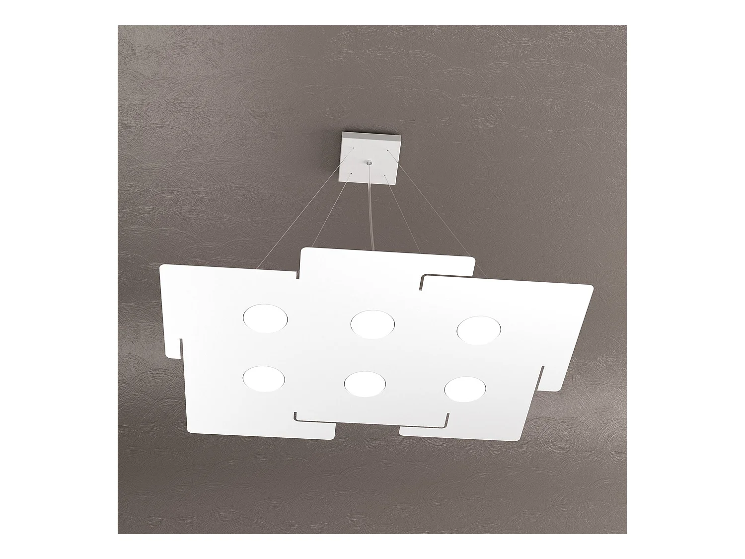 Echo Sospensione 6 Luci Bianco