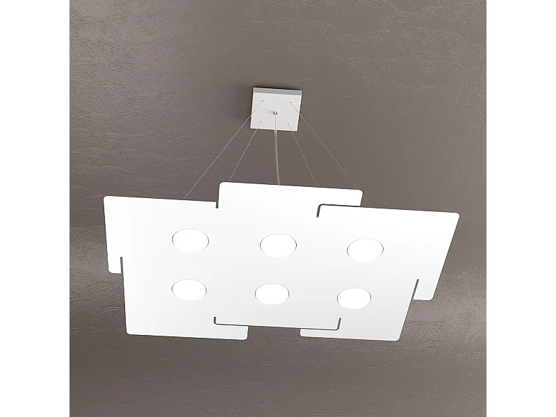 Echo Sospensione 6 Luci Bianco