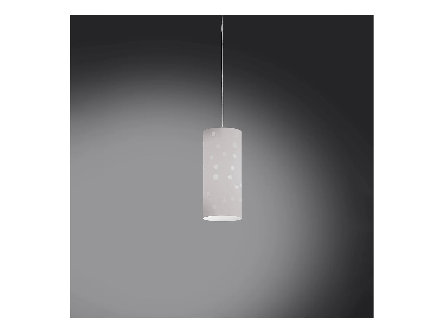 Sospensione Moderna Pois Polilux ® Bianco Materie Plastiche 1 Luce E27