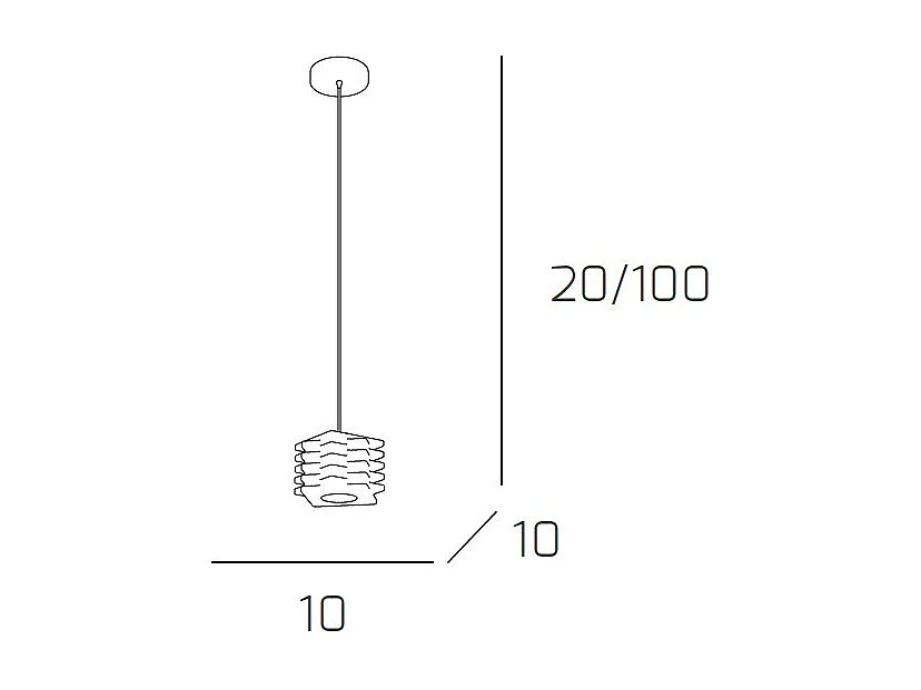 Sospensione Contemporanea Rubik Metallo Cromo Diffusore Cristallo 1 Luce G9