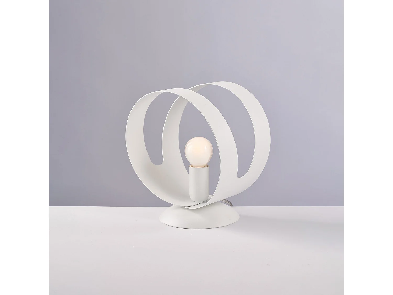 Sospensione Moderna 1 Luce Peter In Ferro Bianco Taglio Laser