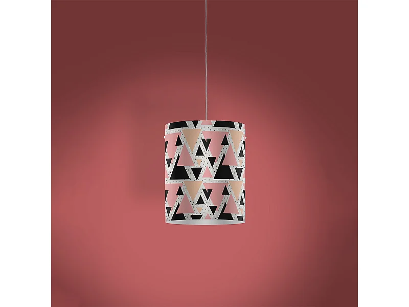 Sospensione Moderna Decolight Polilux ® Grafica Triangle 1 Luce E27