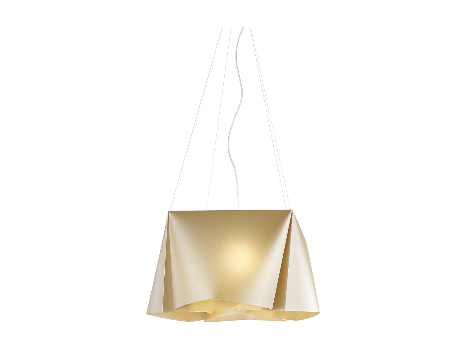 Lampadario Moderno Wanda Polilux ® New Gold E Metallo Cromo 5 Luci E27