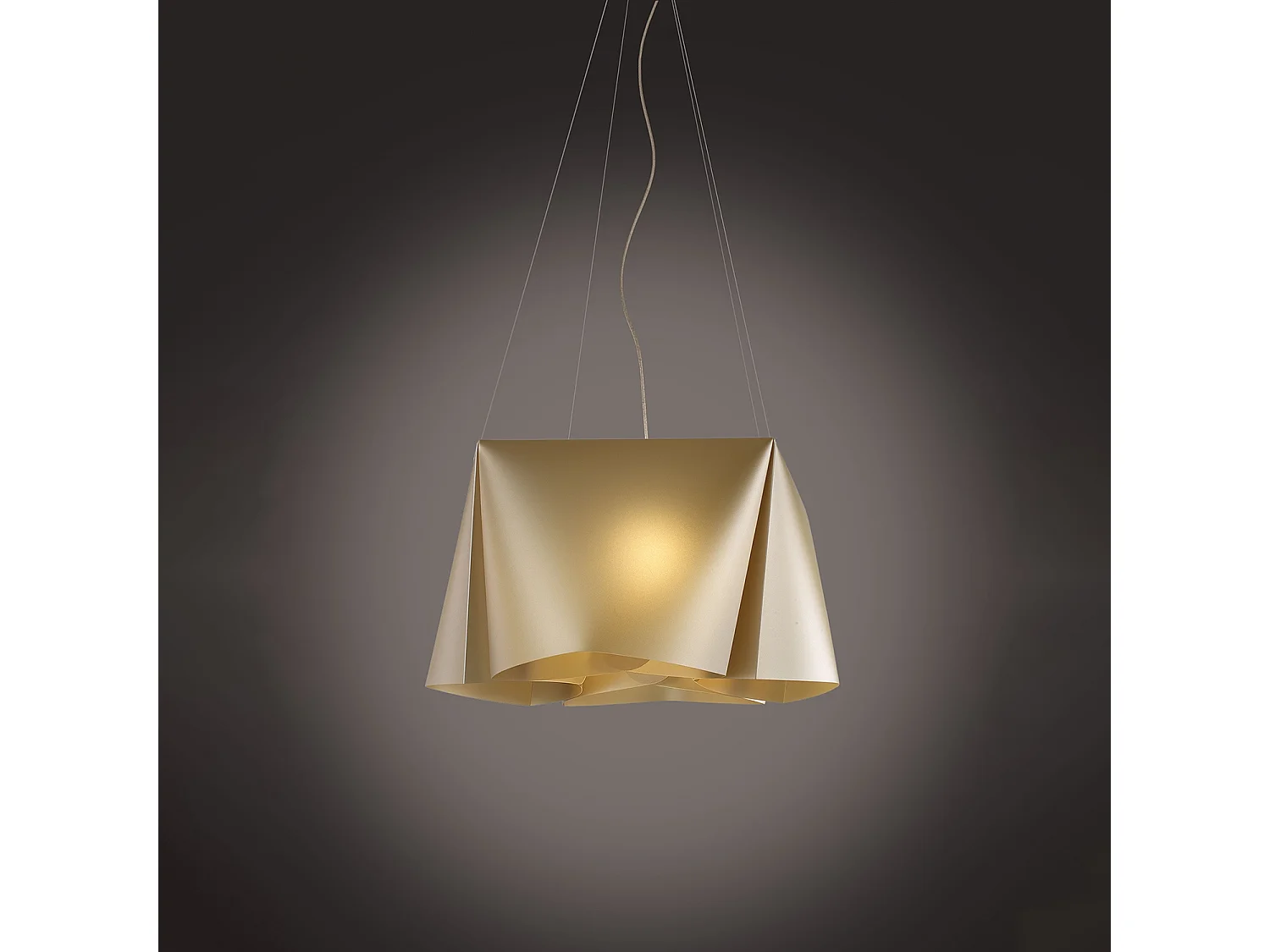 Lampadario Moderno Wanda Polilux ® New Gold E Metallo Cromo 5 Luci E27