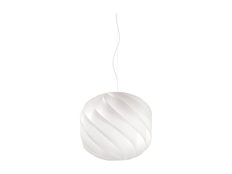 Sospensione Moderna Globe Polilux ® Bianco E Metallo Cromo 1 Luce E14