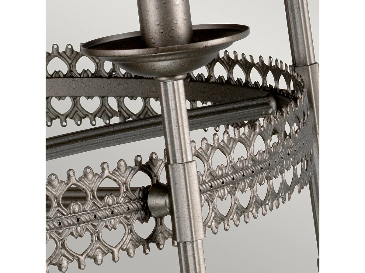 Elstead Crown 6 ljus ljuskrona järnfinish, E14