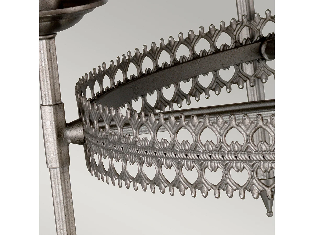 Elstead Crown - Lampadario a 6 luci finitura ferro, attacco E14