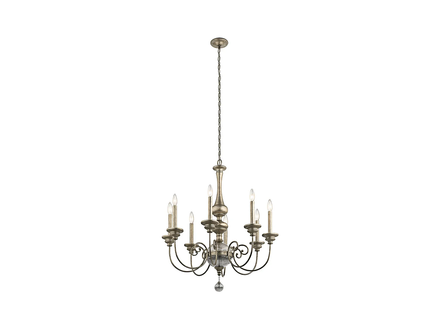 Elstead Rosalie - 8 licht Kronleuchter Gold Finish, E14