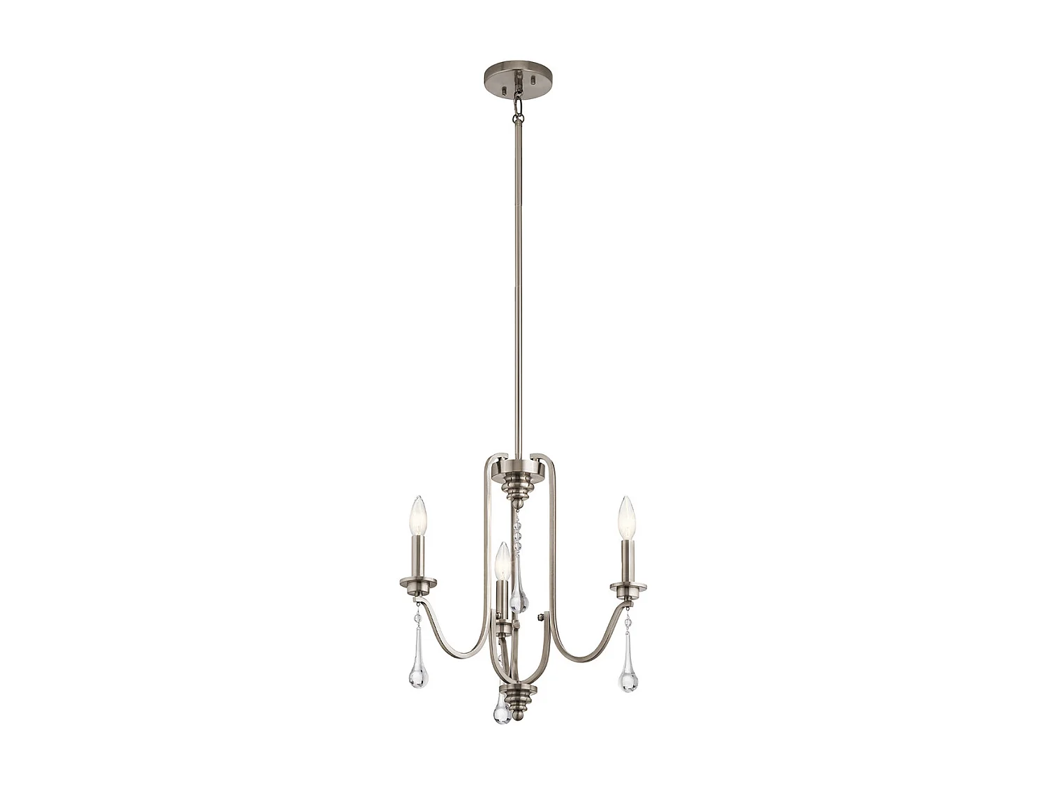 Karlee Kichler Lustre à 3 Lumières Classique Étain