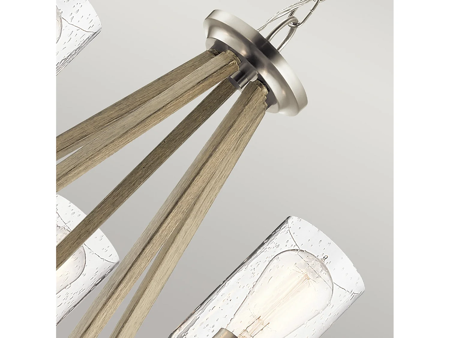 Elstead Kichler Deryn Plafoniera a sospensione a braccio multiplo invecchiato grigio antico