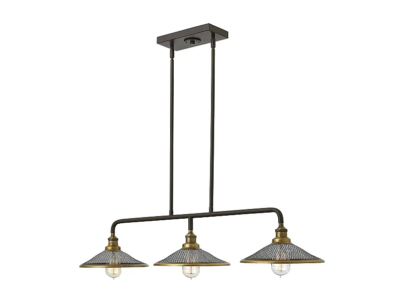Elstead Rigby 3 Light Ceiling Island Chandelier Pendant Bar Light Bronze, E27