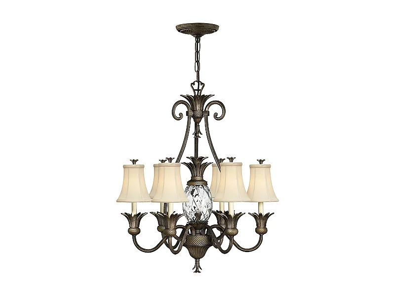 Elstead Plantation - Lampadario a 7 luci multibraccio finitura bronzo, attacco E14