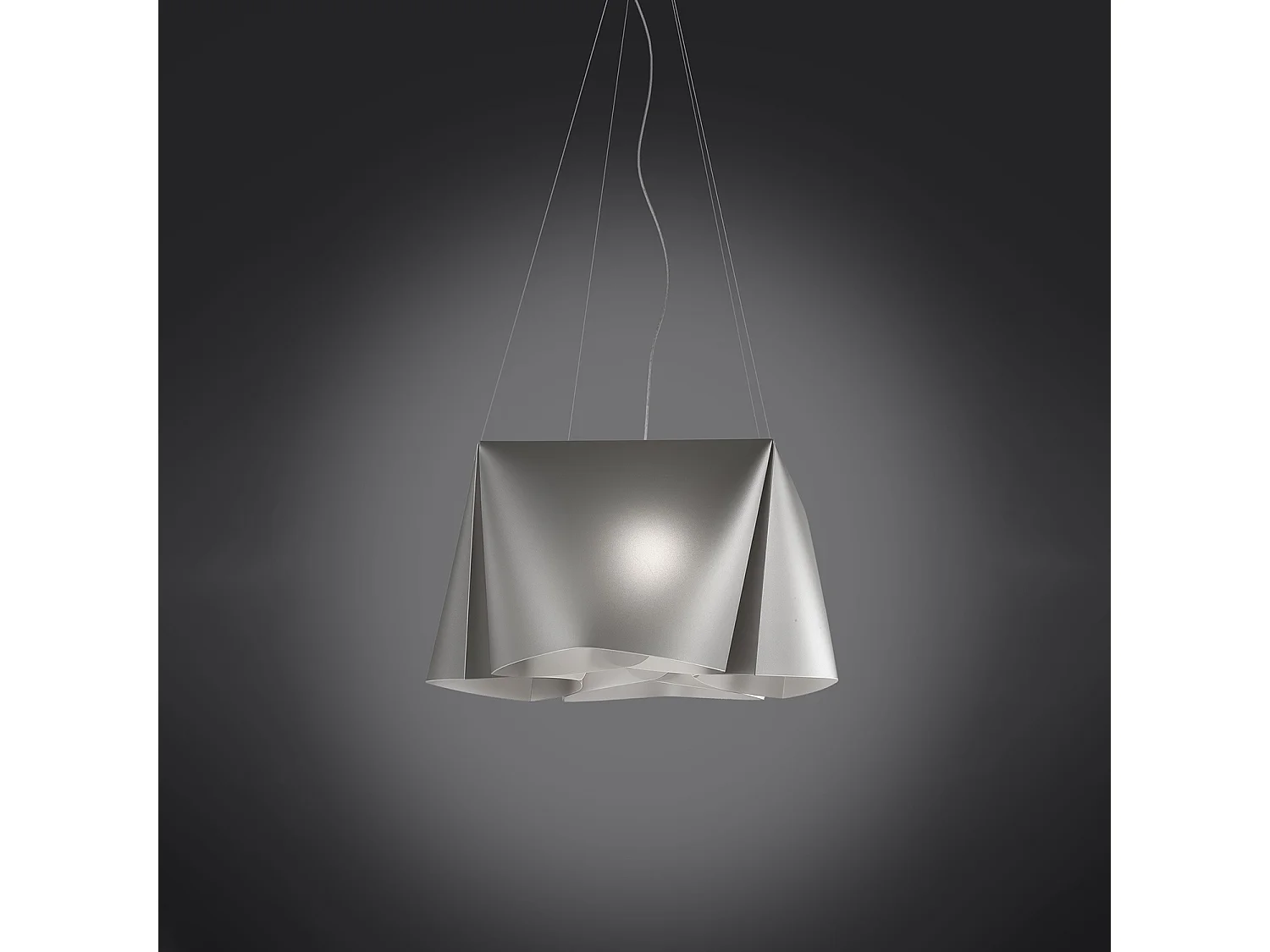Lampadario Moderno Wanda Polilux ® Argento E Metallo Cromo 5 Luci E27