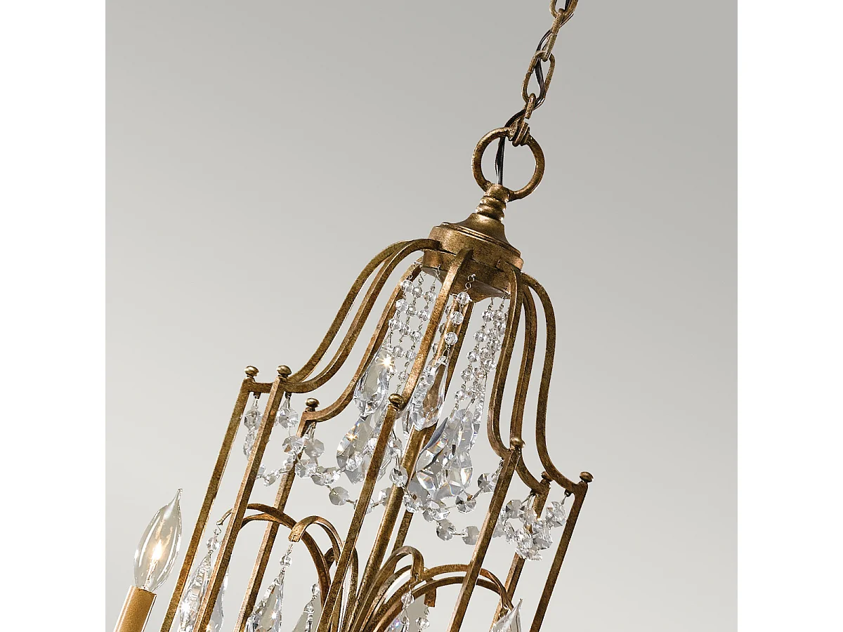 Elstead Valentina - 12 Leichter mehrstufiger Kronleuchter aus oxidierter Bronze